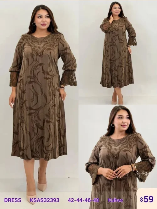 Платье MAQRELL (Brown, модель KSAS32393) оптом