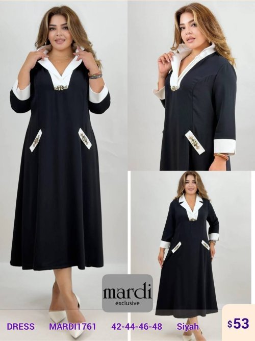 Платье MARDI (Черный, модель MARDI1761) оптом