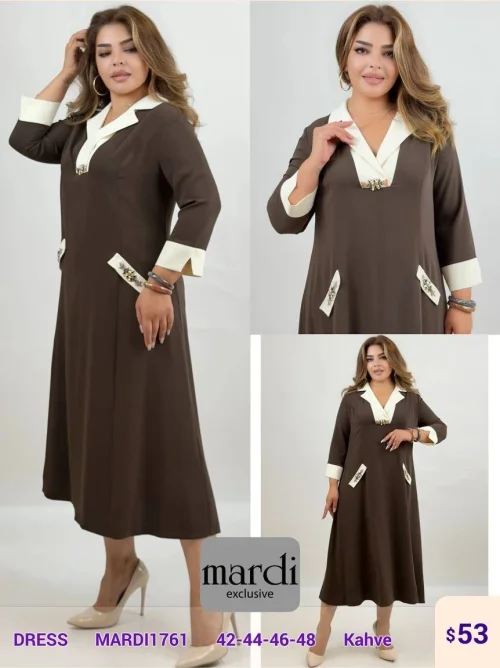 Платье MARDI (Коричневый, модель MARDI1761) оптом
