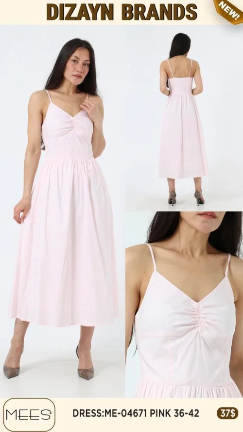 Платье Mees (Розовый, модель ME-04671) оптом