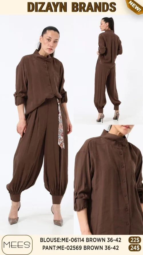 Брюки Mees (Коричневый, модель ME-02569) оптом