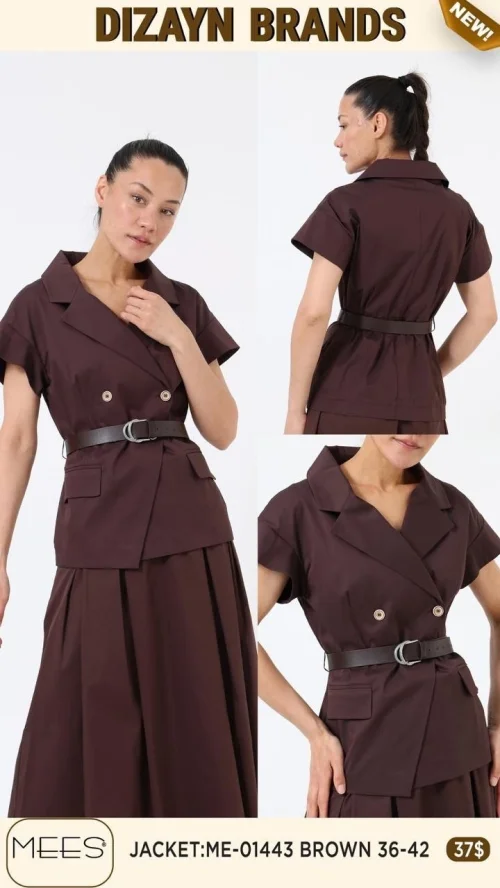 Жакет Mees (Коричневый, модель ME-01443) оптом