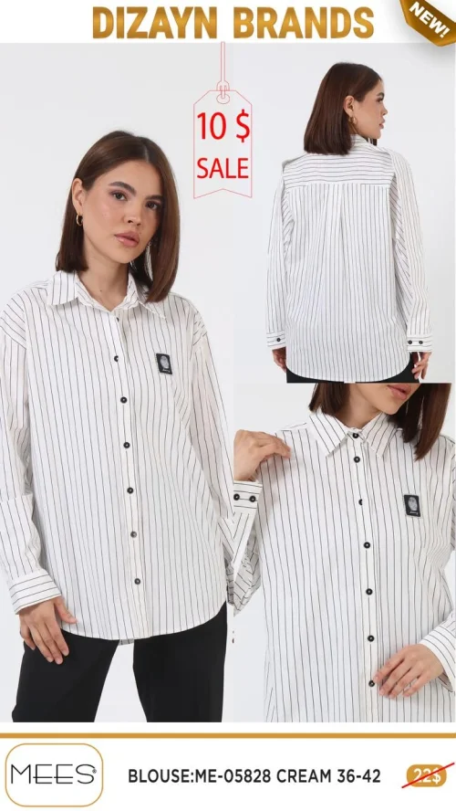 Блузка Mees (Кремовый, модель ME-05828) оптом