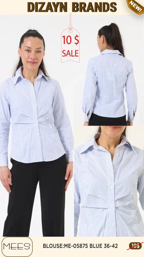 Блузка Mees (Синий, модель ME-05875) оптом