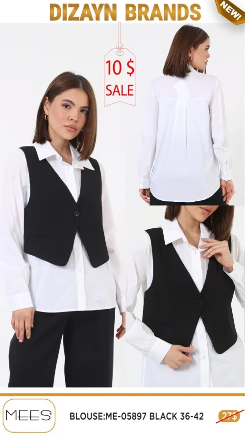 Блузка Mees (Черный, модель ME-05897) оптом