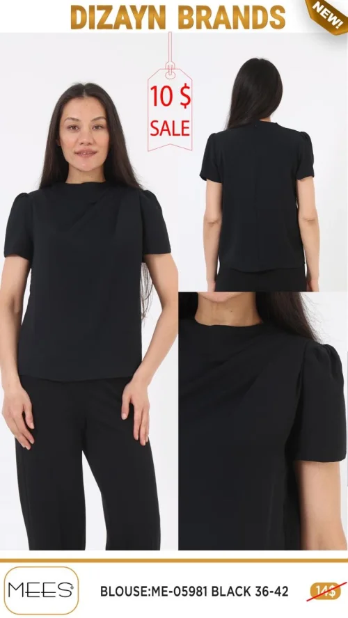 Блузка Mees (Черный, модель ME-05981) оптом