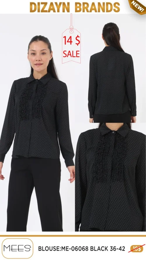 Блузка Mees (Черный, модель ME-06068) оптом