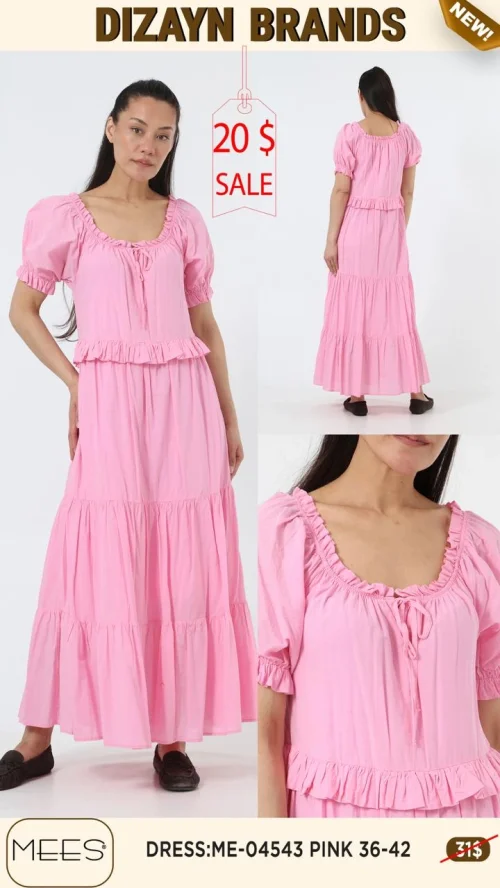 Платье Mees (Розовый, модель ME-04543) оптом