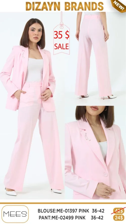 Брюки Mees (Розовый, модель ME-02499) оптом
