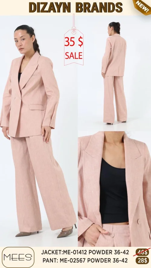 Брюки Mees (Розовый, модель ME-02567) оптом