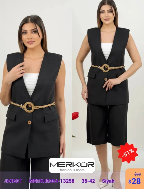 Жакет Merkur (Черный, модель MERKUR364-13258) оптом