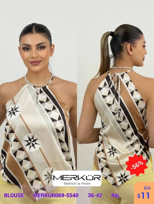 Блузка Merkur (Бежевый, модель MERKUR069-5540) оптом