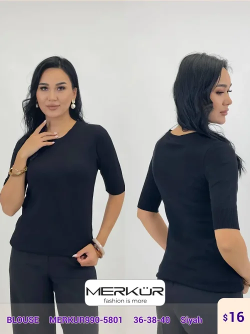 Блузка Merkur (Black, модель MERKUR990-5801) оптом