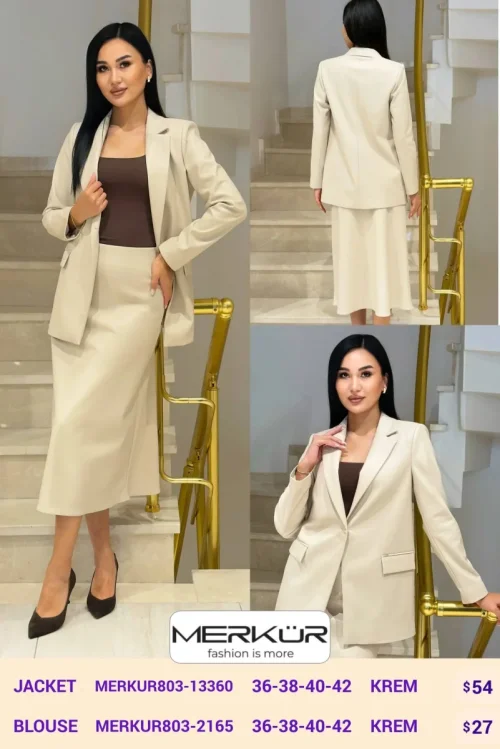 Блузка Merkur (Cream, модель MERKUR803-2165) оптом