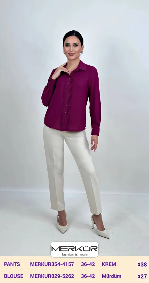 Блузка Merkur (Purple, модель MERKUR029-5262) оптом