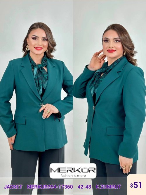 Жакет Merkur (Изумрудный, модель MERKUR354-17360) оптом