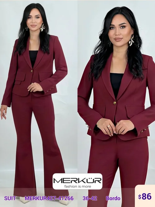 Костюмы и комплекты Merkur (Burgundy, модель MERKUR427-41266) оптом