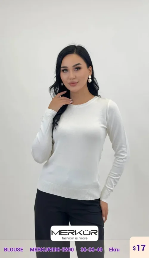 Блузка Merkur (Cream, модель MERKUR990-5800) оптом