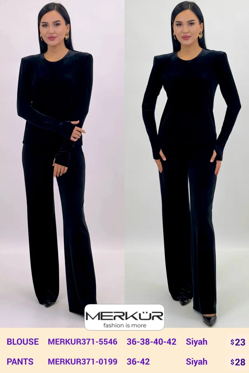 Блузка Merkur (Black, модель MERKUR371-5546) оптом