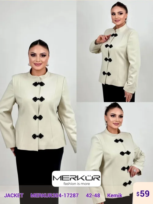 Жакет Merkur (White, модель MERKUR354-17287) оптом