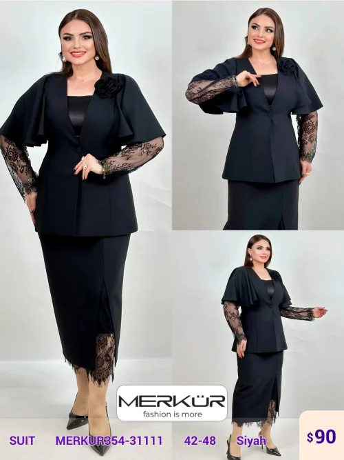 Костюмы и комплекты Merkur (Черный, модель MERKUR354-31111) оптом