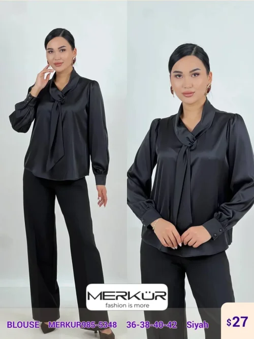Блузка Merkur (Black, модель MERKUR985-5348) оптом
