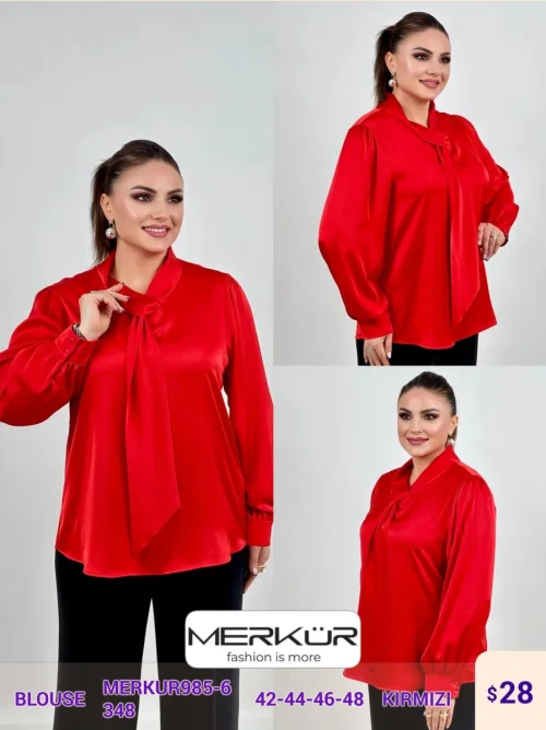 Блузка Merkur (Red, модель MERKUR985-6) оптом