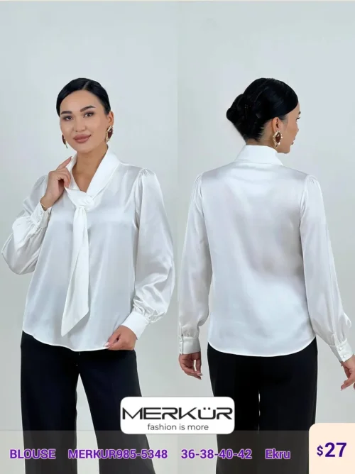 Блузка Merkur (Cream, модель MERKUR985-5348) оптом