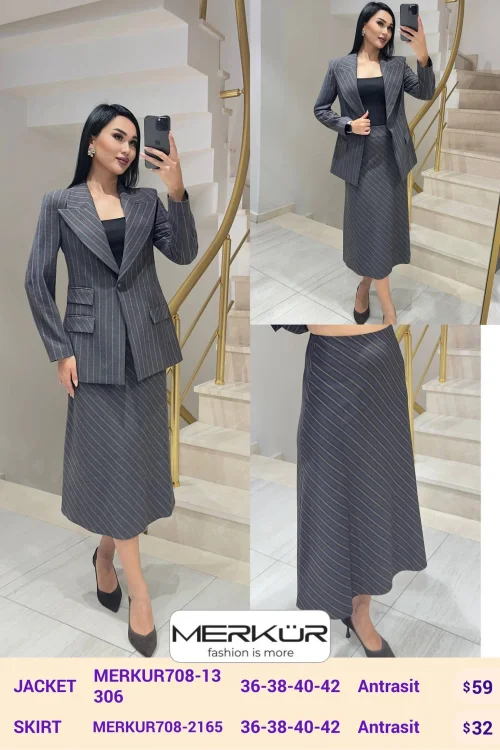 Юбка Merkur (Dark gray, модель MERKUR708-2165) оптом