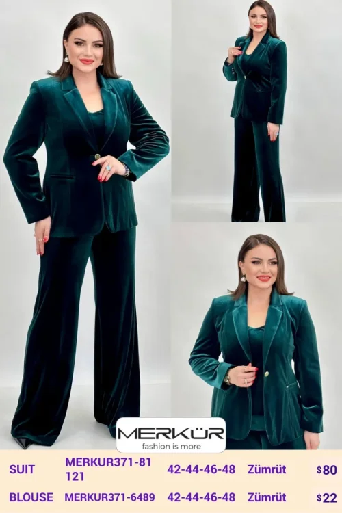 Блузка Merkur (Emerald, модель MERKUR371-6489) оптом