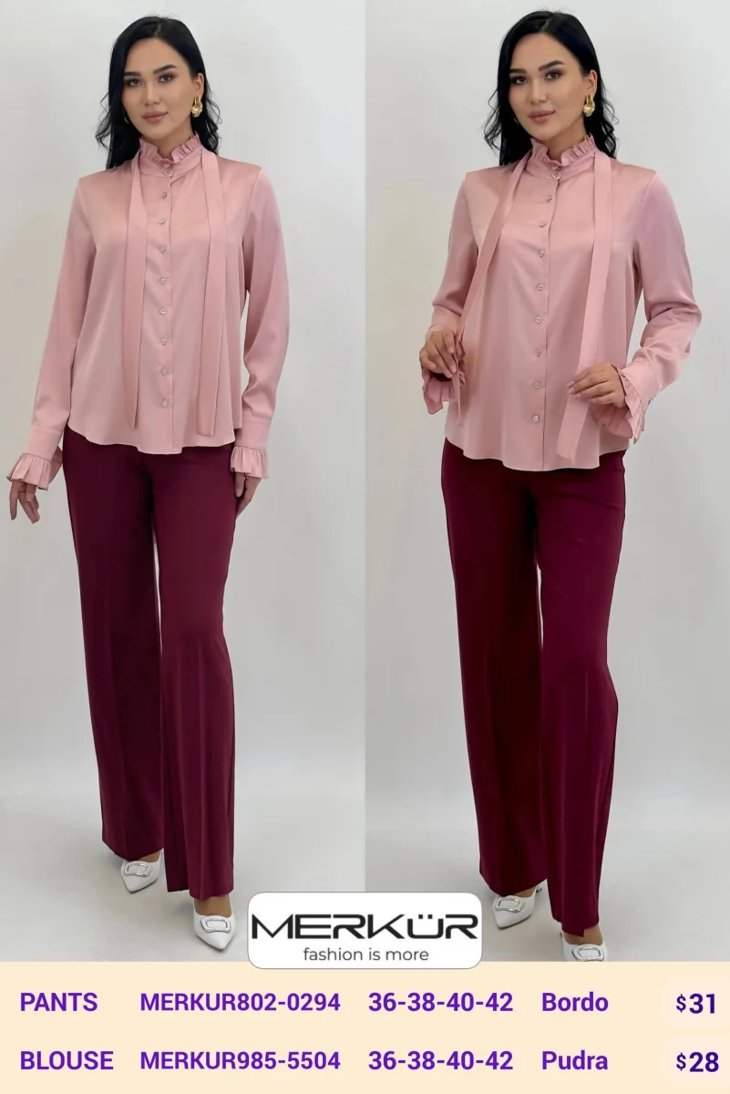 Брюки Merkur (Burgundy, модель MERKUR802-0294) оптом