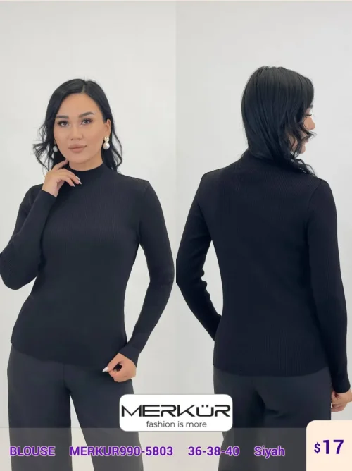 Блузка Merkur (Black, модель MERKUR990-5803) оптом