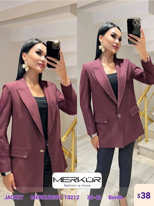 Жакет Merkur (Burgundy, модель MERKUR397-13212) оптом