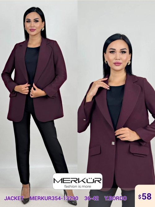 Жакет Merkur (Burgundy, модель MERKUR354-13290) оптом