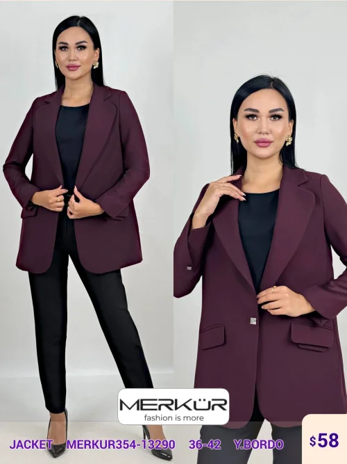 Жакет Merkur (Burgundy, модель MERKUR354-13290) оптом