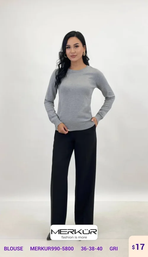 Блузка Merkur (Gray, модель MERKUR990-5800) оптом