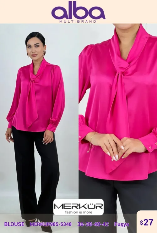 Блузка Merkur (Fuchsia, модель MERKUR985-5348) оптом