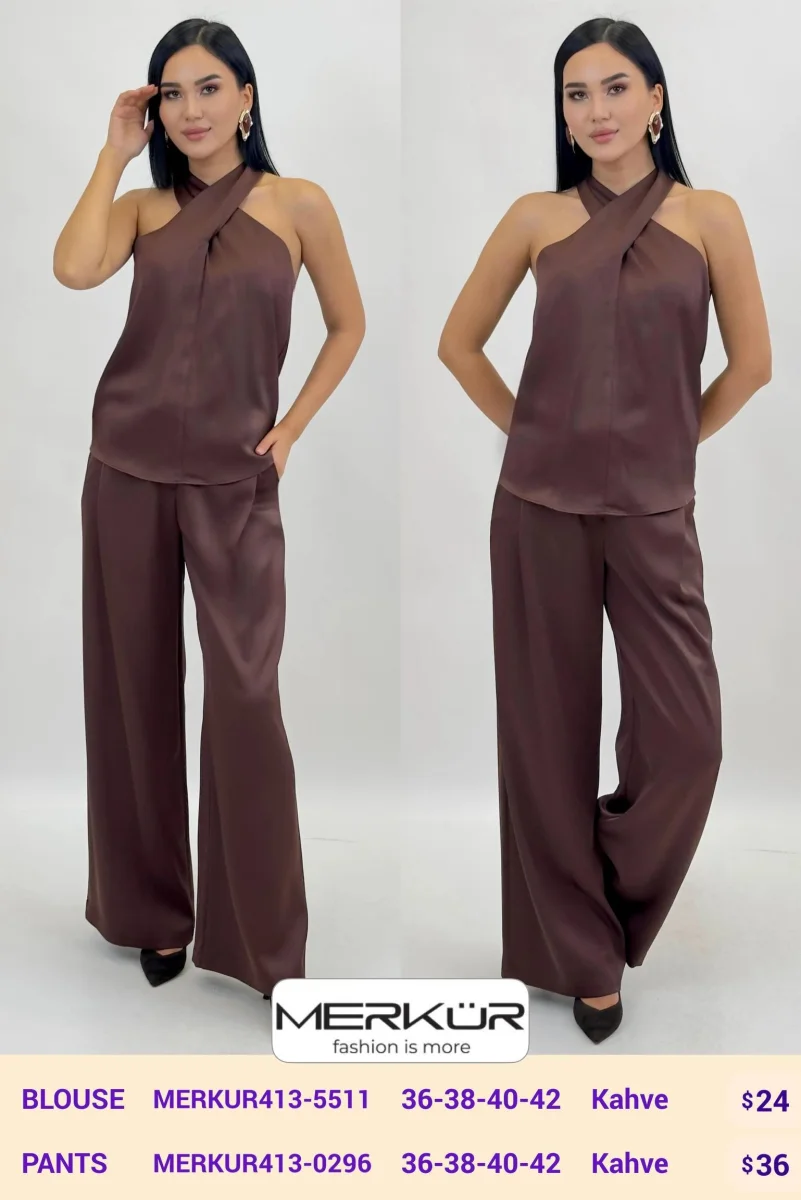 Блузка Merkur (Brown, модель MERKUR413-5511) оптом