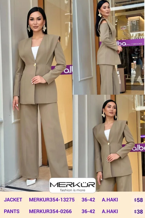 Брюки Merkur (Olive, модель MERKUR354-0266) оптом