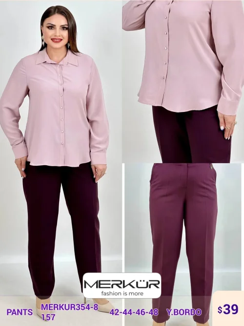 Брюки Merkur (Burgundy, модель MERKUR354-8) оптом