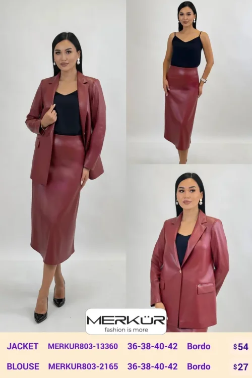 Жакет Merkur (Burgundy, модель MERKUR803-13360) оптом