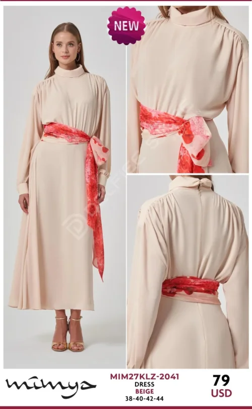 Платье MIMYA (Beige, модель MIM27KLZ-2041) оптом