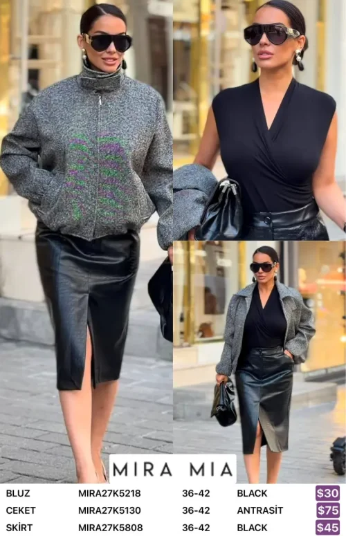 Блузка MIRA&MIA (Black, модель MIRA27K5218) оптом