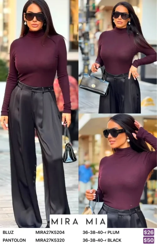Блузка MIRA&MIA (Purple, модель MIRA27K5204) оптом
