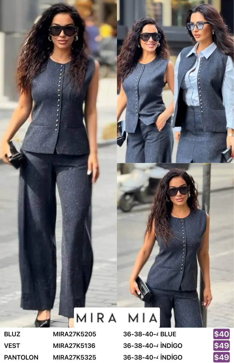 Брюки MIRA&MIA (Navy, модель MIRA27K5325) оптом