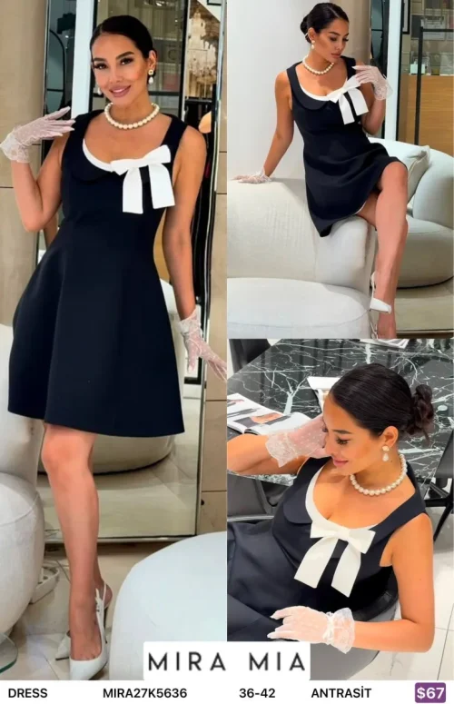 Платье MIRA&MIA (Dark gray, модель MIRA27K5636) оптом