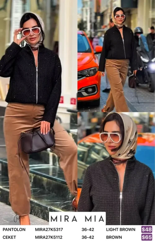 Брюки MIRA&MIA (Brown, модель MIRA27K5317) оптом