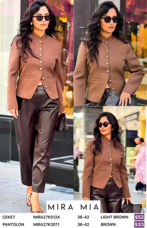 Брюки MIRA&MIA (Brown, модель MIRA27K3011) оптом