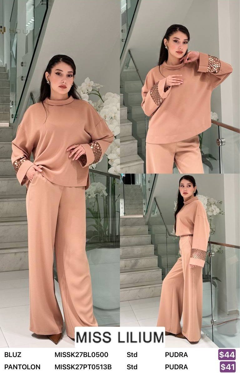 Брюки MISS LILIUM (Розовый, модель PT0513B) оптом