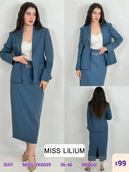 Костюмы и комплекты MISS LILIUM (Navy, модель MISS-TK0039) оптом